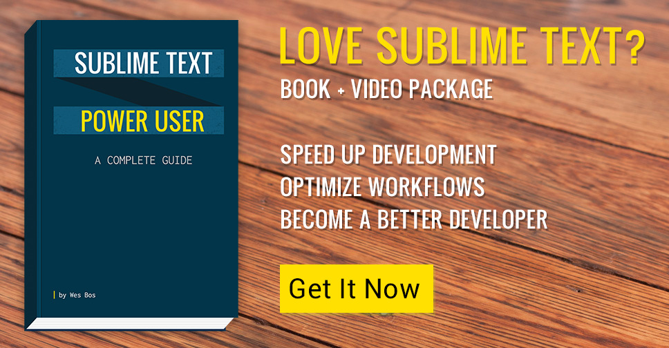 sublime text tutorials